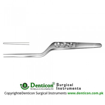 Yasargil Micro Forceps Bayonet Shaped Stainless Steel, 20 cm - 8" Tip Size 0.6 mm
